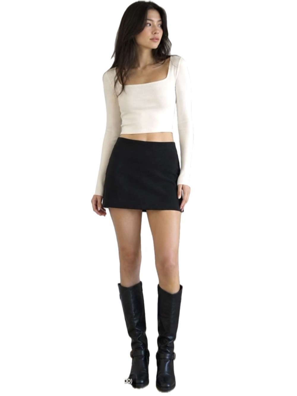 Aritzia Sunday Best Corduroy Mini Skirt Black Size 00